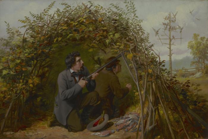 Arthur Fitzwilliam Tait Shooting From Ambush oil painting image